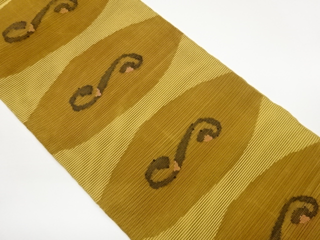 JAPANESE NAGOYA OBI FOR SUMMER / WOVEN ABSTRACT